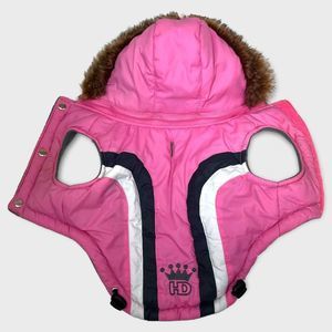 Hip Doggie Sleeveless hooded Swiss Alpine vest Style Pink Size Medium